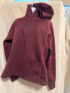 Kutting Weight Sauna Hoodie Sz L Maroon Weight Loss Heat Training